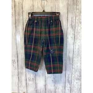 Vintage MINIATURE Brand Green Plaid Trousers/Pants - Toddler/Child
